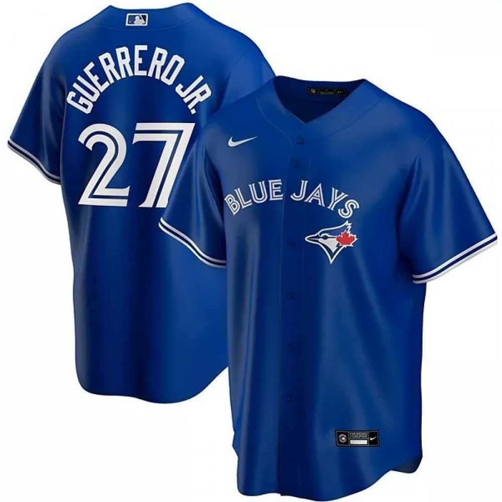 Men's Toronto Blue Jays GUERRERO JR. #27 Royal Alternate 2020 Jersey-Pro Kit Vault | Brand New 26/27 Sports Jerseys